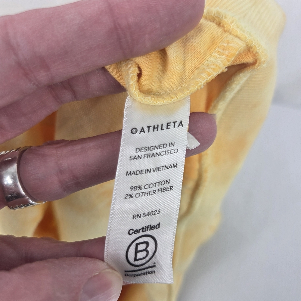 Athleta Acapulco Orange Sweatshirt Small - Picture 5 of 7
